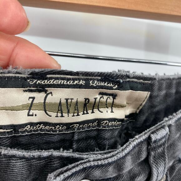 Vintage Z Cavaricci Womens Black Jeans Sz 31 High Rise Straight Leg Mom 90s Y2K - Picture 6 of 14